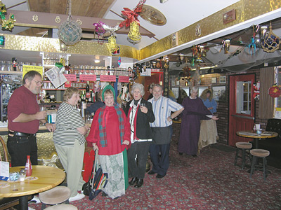 Customers at the bar